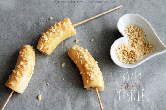 frozen banana popsicles